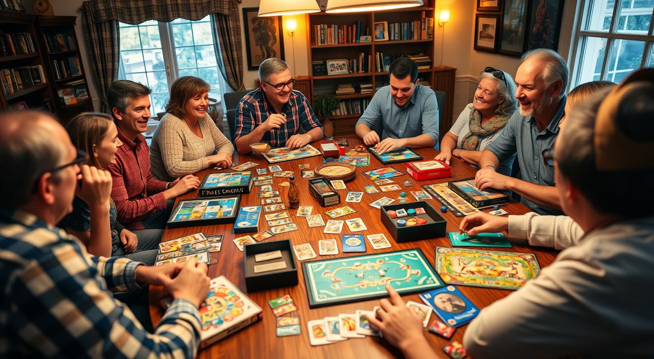 jogos de tabuleiro e jogos de cartas para diversão em grupo